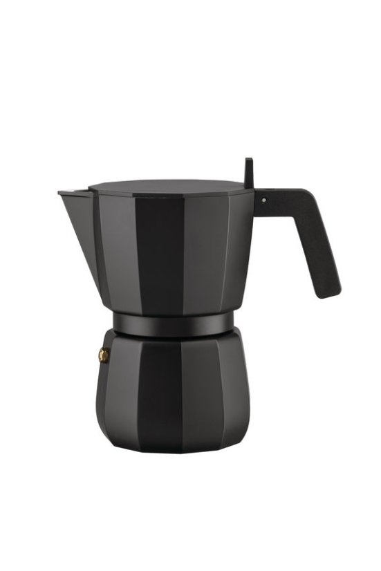 Moka – espresso kávovar z liateho hliníka od ALESSI