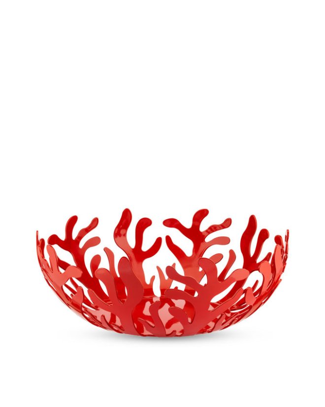 Mediterraneo - dizajnová misa na ovocie od ALESSI - Farba: Červená, Veľkosť: Ø 29 cm