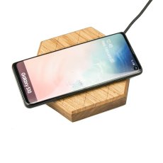Bezdrôtová nabíjačka Bewood Slim Hexagon QI 15W Dub