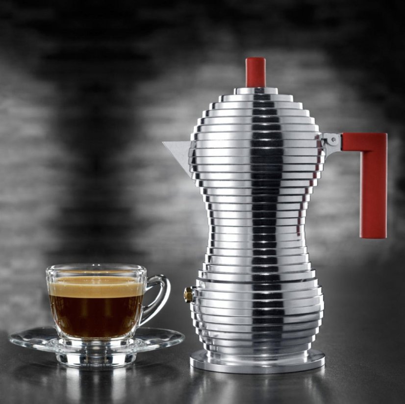 Moka kávovar Pulcina od Alessi a illy