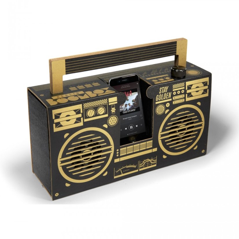 DIY kartónový bluetooth reproduktor Berlin Boombox - Druh: Yo! MTV Raps Boombox