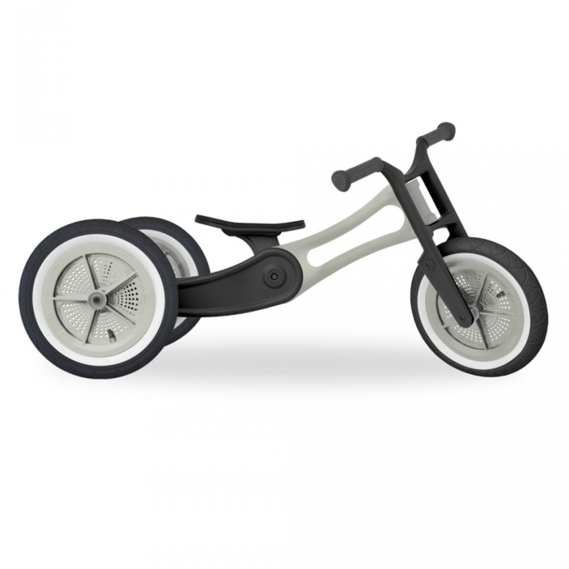 Odrážadlo a trojkolka z recyklovaného plastu Wishbone Bike R2 - Druh: RE2 3v1 čierne