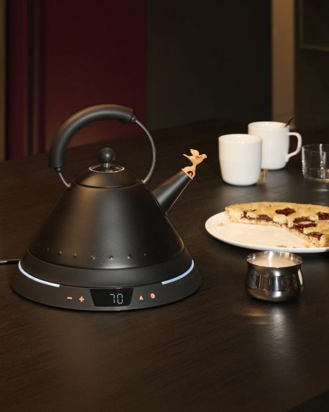 Rýchlovarná kanvica s reguláciou teploty od ALESSI