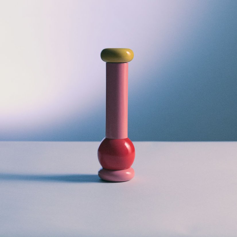 Mlynček na soľ, korenie od ALESSI - Farba: Čierna