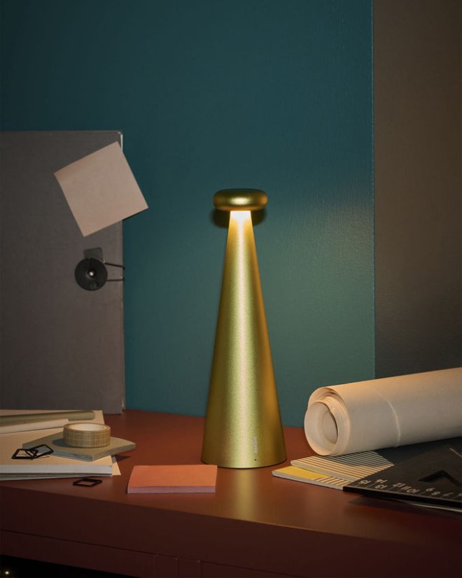 Bedin - stolová lampa - Farba: Hnedá