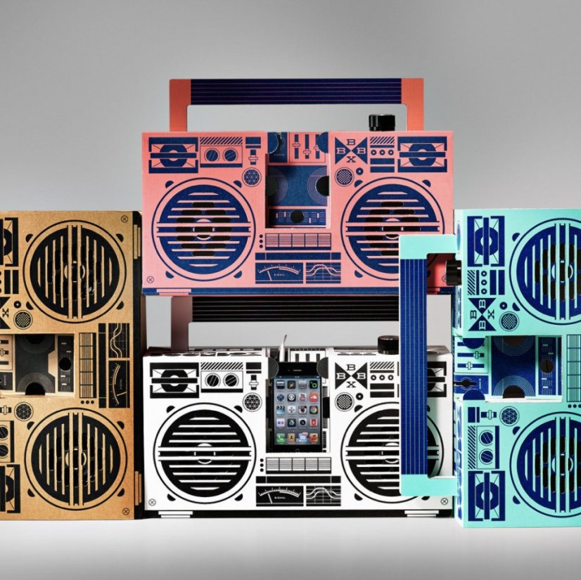 DIY kartónový bluetooth reproduktor Berlin Boombox - Druh: Yo! MTV Raps Boombox