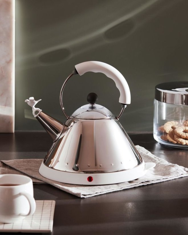 Bezdrôtová elektrická kanvica od ALESSI - Farba: Bledo modrá