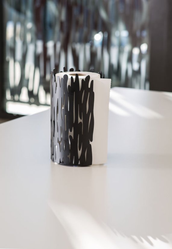 Barkroll - držiak kuchynských utierok čierny od ALESSI