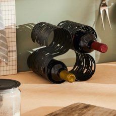 Stojan na víno Barkcellar od Alessi čierny