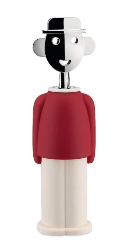 Alessandro M. – dizajnová vývrtka od Alessi - Farba: Červená a biela