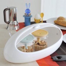 Elegantný zásobník na chlieb Gnam od Alessi