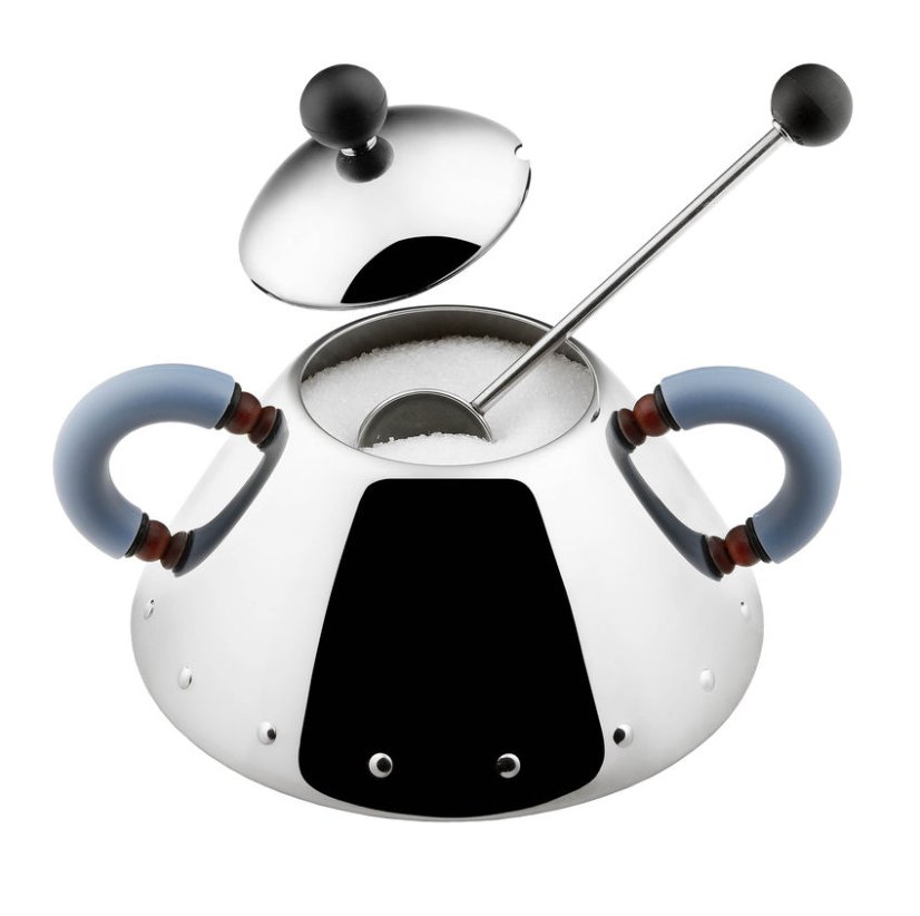 Cukornička s lyžičkou od ALESSI - Farba: Čierna