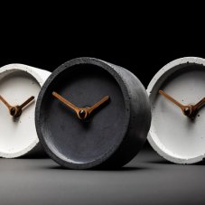 Dizajnové stolové hodiny Clockies Touch Biele