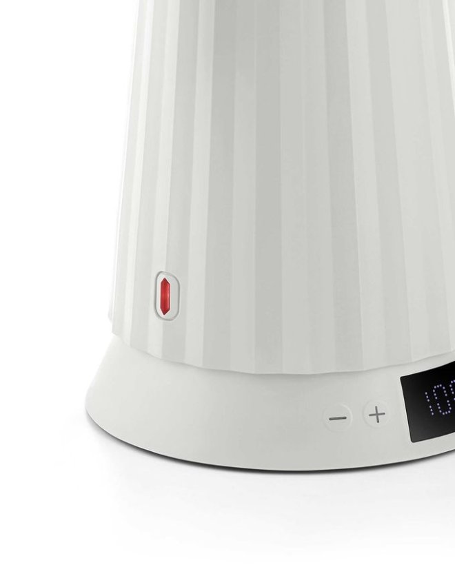 Elektrická kanvica Plissé s reguláciou teploty od ALESSI - Farba: Čierna