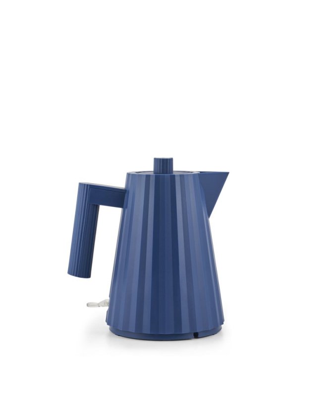 Rýchlovarná kanvica Plissé od Alessi - Farba + veľkosť: Modrá 1 l