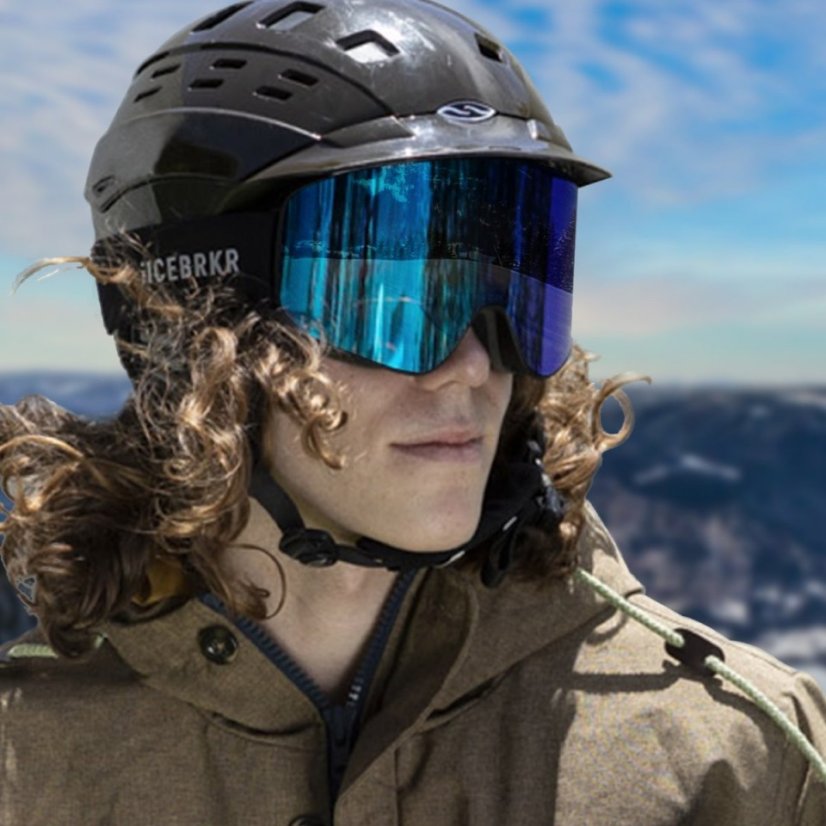 Lyžiarske okuliare IceBRKR s Bone Conduction slúchadlami a Intercomom - Druh: Sivé sklo